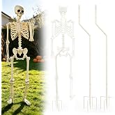 Skeleton Stand for Yard, Hidden Ground Stake for Halloween Skeletons(2Pack) | Stable Upright Display • Pose-Friendly Design • Hidden Support • Skeleton Decoration Not Included