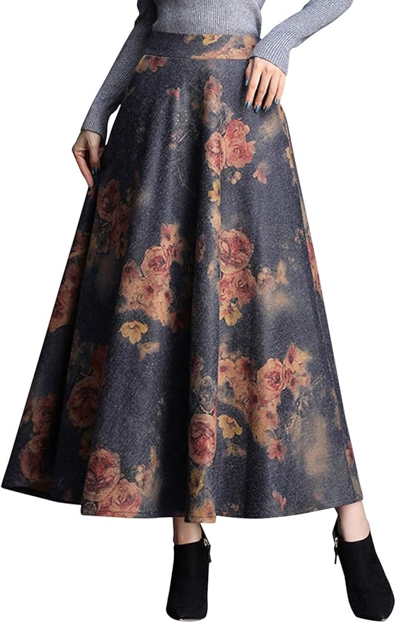 Damen Sweat Rock Midilänge - Elastische Taille Mit Seitentaschen