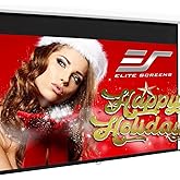 Elite Screens Manual B 100-INCH Manual Pull Down Projector Screen Diagonal 16:9 Diag 4K 8K 3D Ultra HDR HD Ready Home Theater