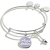 Alex and Ani Collaborations Harry Potter Duo Charms Expandable Bangle for Women, Shiny Finish, 2 to 3.5 in