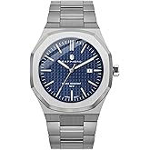 SAPPHERO Men Watches Octagonal Stainless Steel Quartz Fashion Business Men's Watch 50 Meter Water Resistant Analog Movement Multifunction Dials Classic Gifts for Men