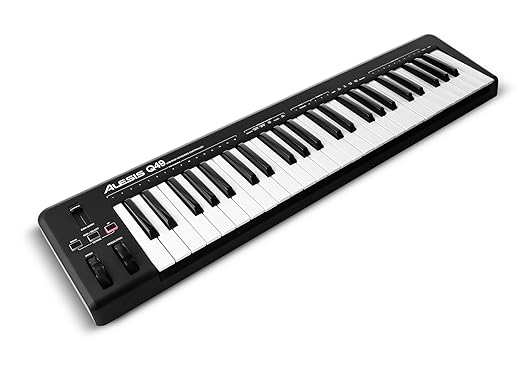 title=Alesis Q49 Tastiera Controller USB MIDI con 49 Tasti Sensibili alla Dinamica +