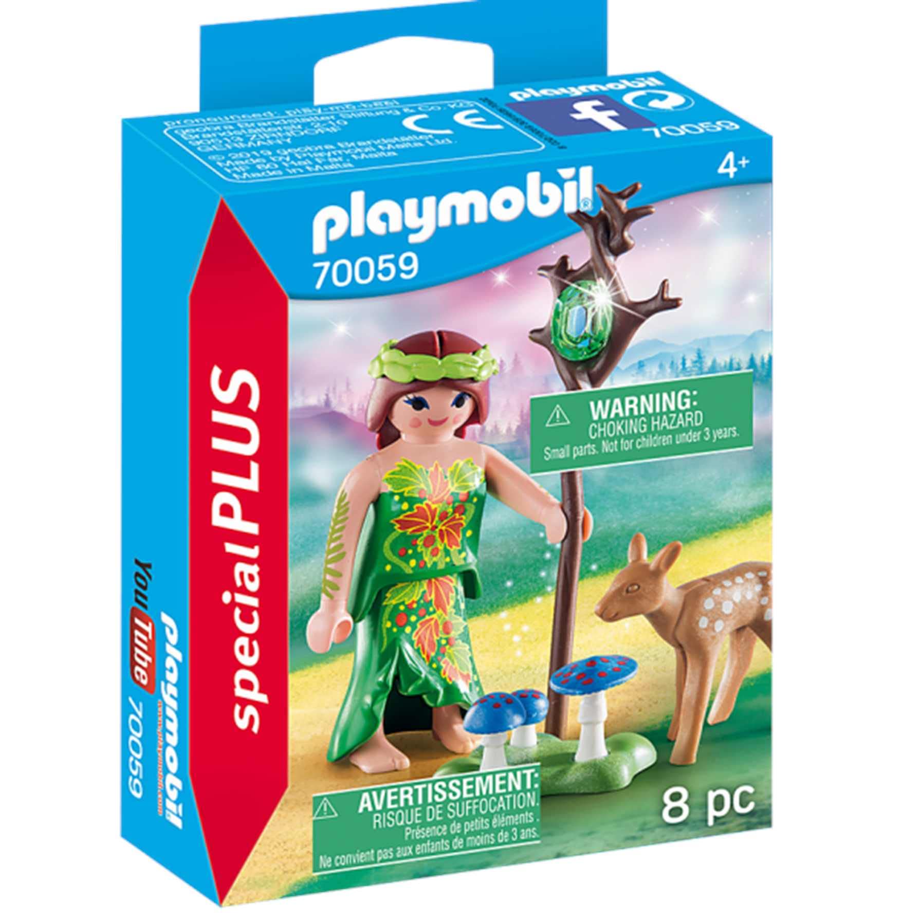 Playmobil 70059 Special Plus FAiry with Deer, Fun Imaginative Role-Play, PlaySets Suitable for Children Ages 4+