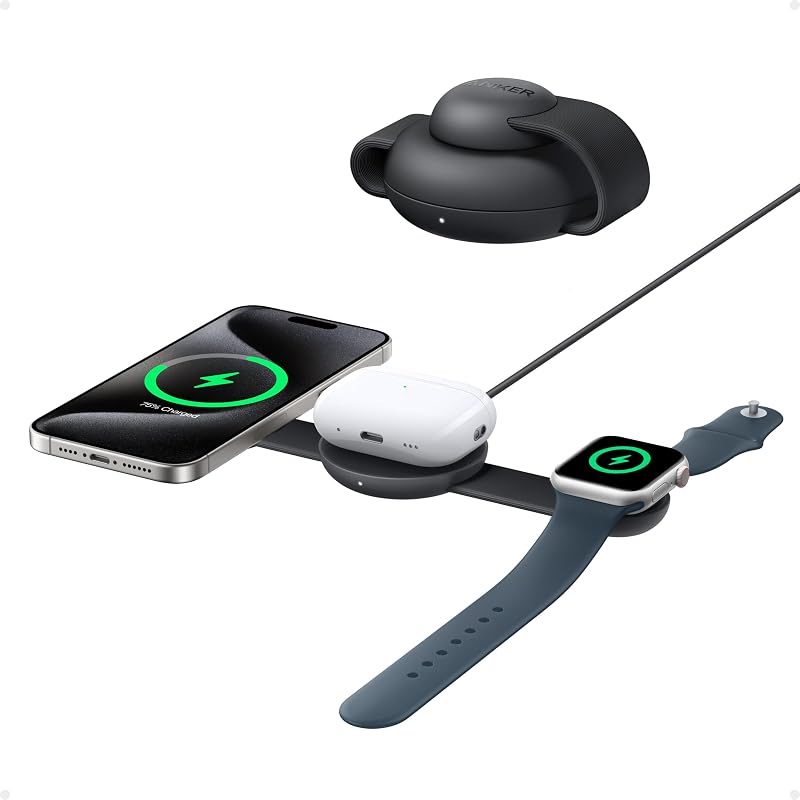 MagGo Caricatore Wireless iPhone 3 in 1 15W, Certificato Qi2