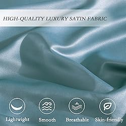 Redkey Queen Comforter Set Satin Silky Bedding