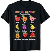 Fruit of The Spirit Christian Faith Religious Bible Verse T-Shirt