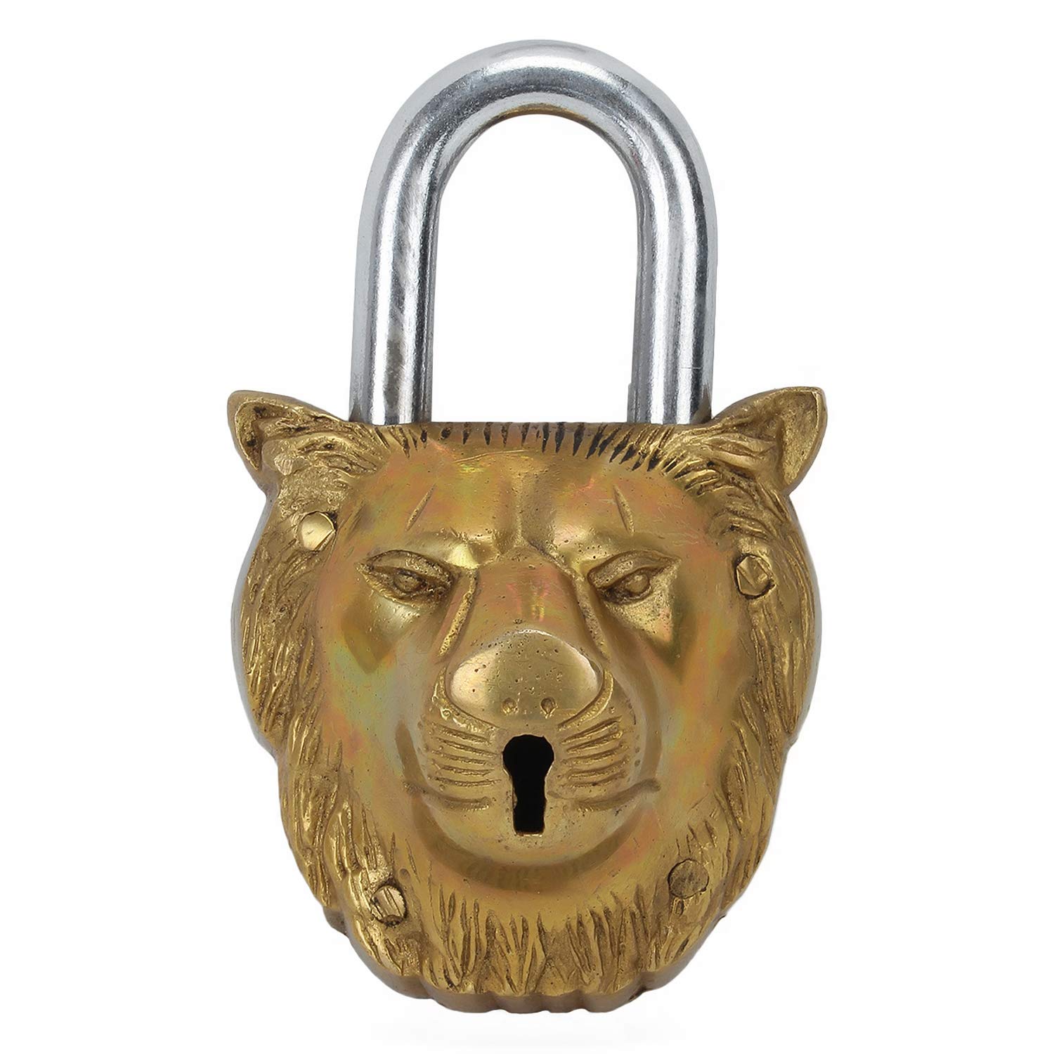Zap Impex ® Handmade Artistic Brass Lock with a Lion Face Amazon.co.uk