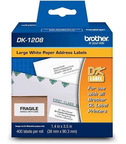 Amazon.com : Brother Genuine DK-1204 Multipurpose Paper Label Roll