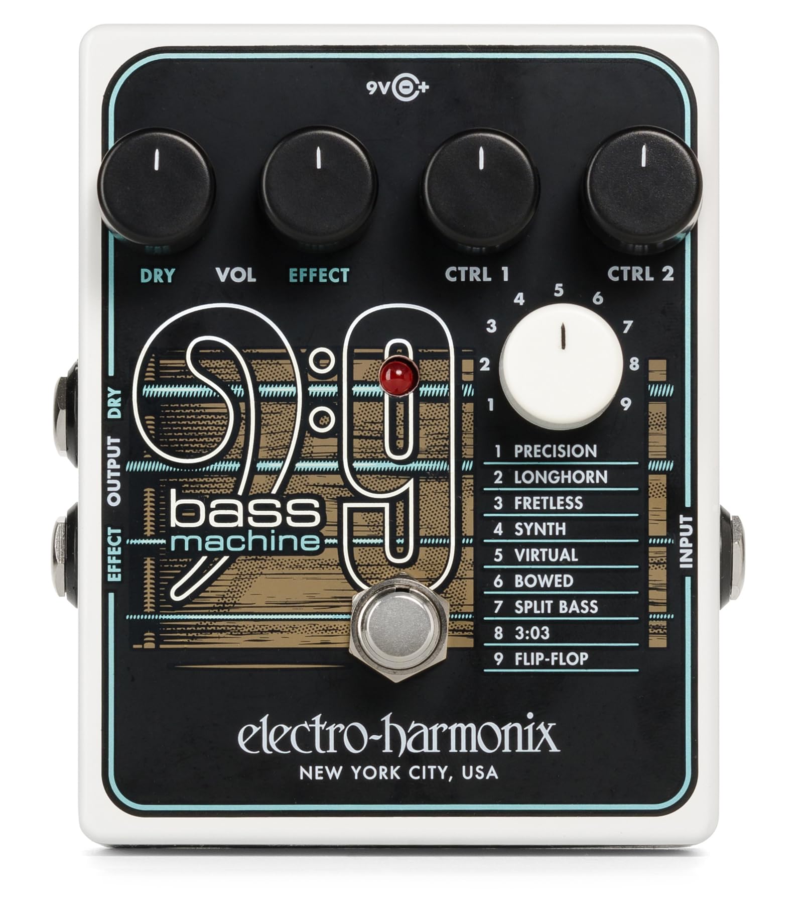 Electro Harmonix BASS9 Bass Machine - Effect for Guitars