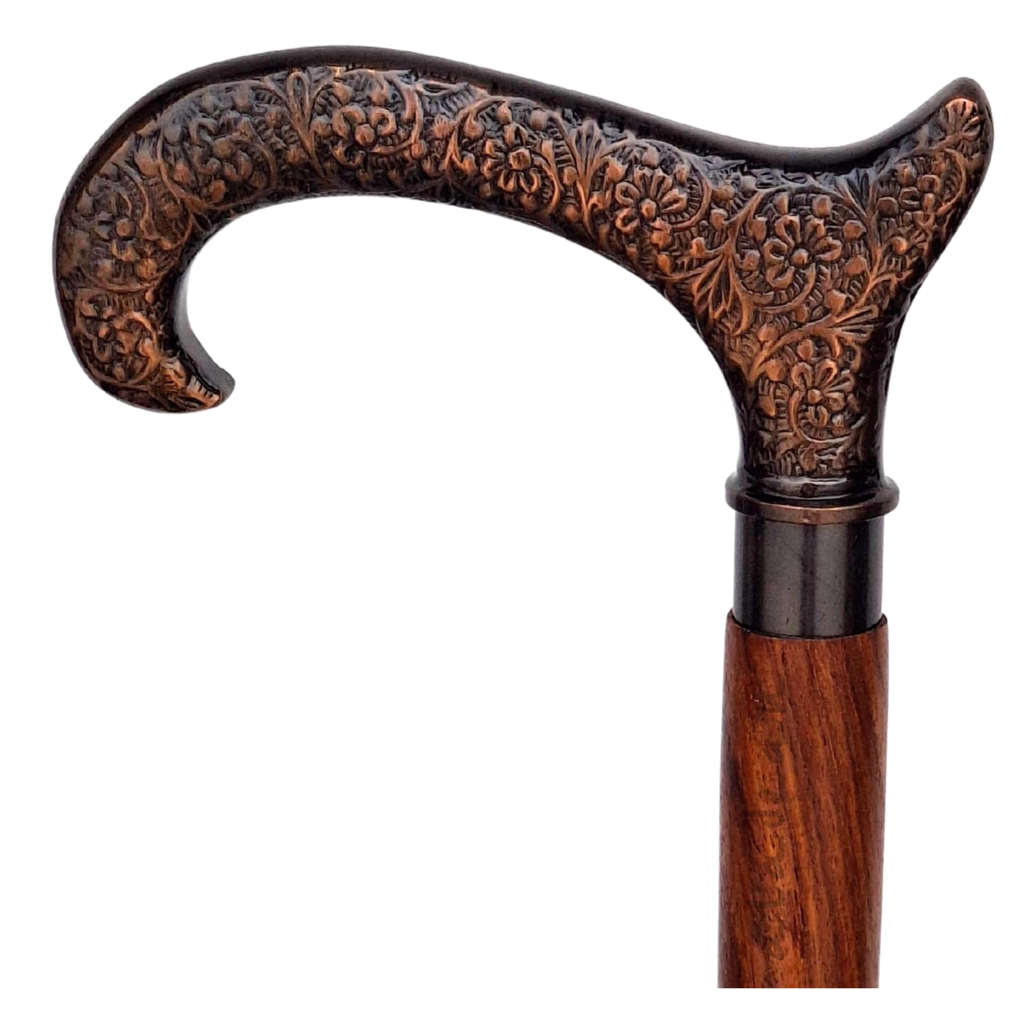 Photo 1 of Walking Cane - Handmade,Wooden, Ergonomic, Stylish - Canes for Men, Cane for Women - Elderly Walking Sticks for Seniors, Unique, Wood (Vintage Derby)