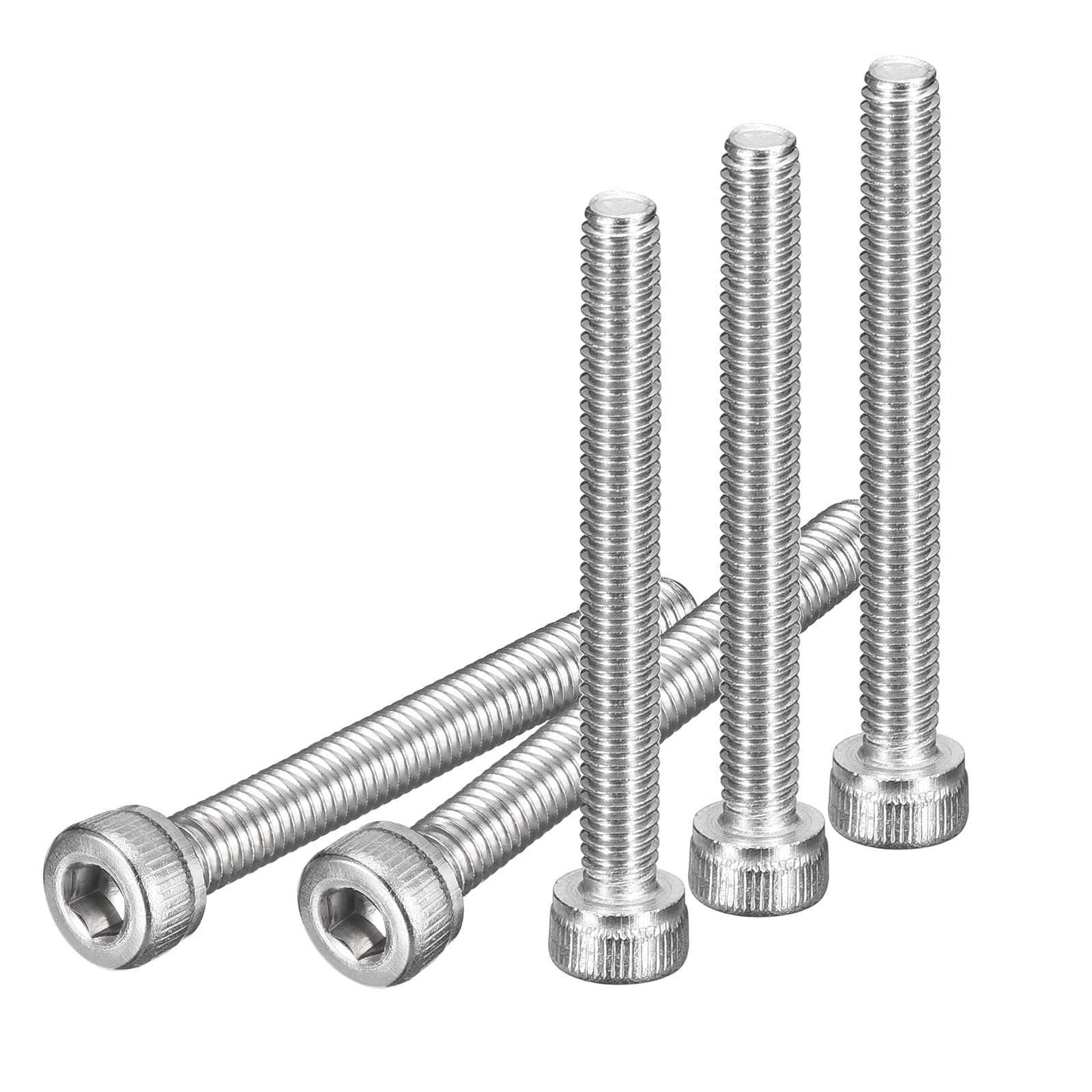 DTGN M3x25mm Socket Head Cap Screws Bolts, 100Pcs 304 Stainless Steel 18-8, Metric Machine Hex Socket Screw, Hex Drive, Bright Finish, UNC Coarse Thread Fully Threaded