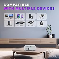 NICPOW Native 1080P HD Projector, 5G WiFi Bluetooth