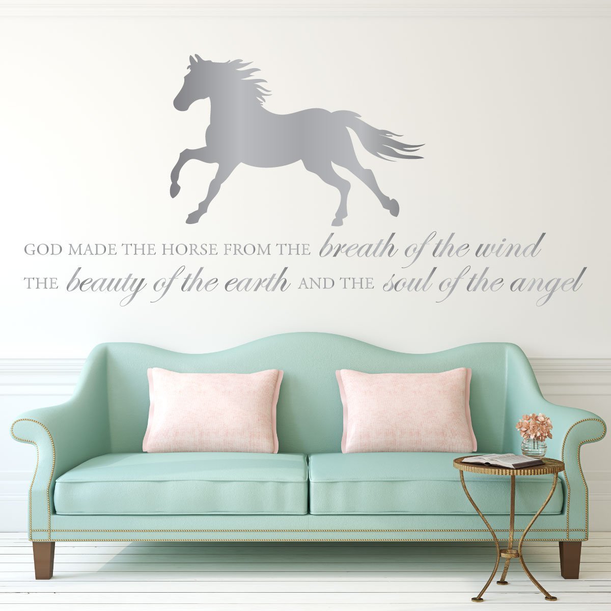 Amazon Com Horse Vinyl Wall Decal God Made The Horse Quote With