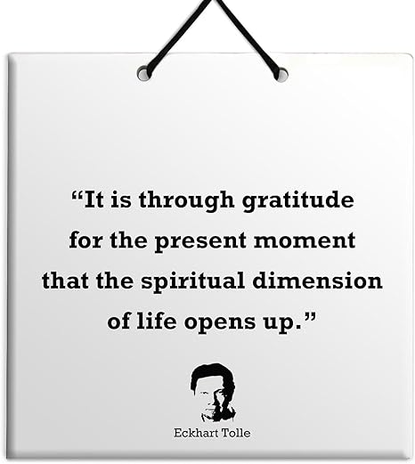 Eckhart Tolle Citation De Plaque Murale Suspendre Decor Pour