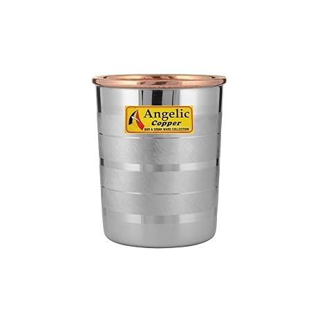 Angelic Copper Steel Hammered Glass, 200 ml, Brown