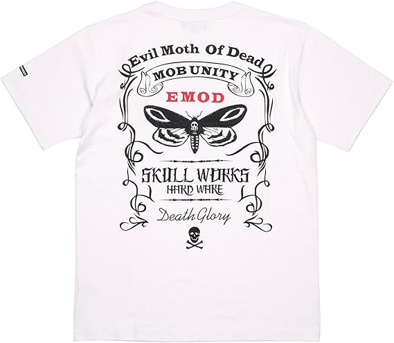 Amazon クローズ ワースト Crows Worst E M O D Skull Works コラボｔシャツ 前川宗春モデル Ss Tee Swt 06wh 前川宗春着用モデル Tシャツ 半袖 E M O D 前川宗春 Tシャツ カットソー 通販