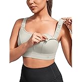 Yvette Nursing Sports Bras for Breastfeeding Supportive Wireless Padded Maternity Bralette for Pregnancy