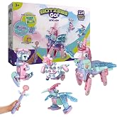 BOTZEES GO! Unicorn Robot for Kids - Building &amp; Electric Remote Control STEM Learning Toy for Ages 3+, Girls - RC Magic Stick, App Based