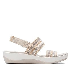 Clarks Women's Arla Stroll Flat Sandal, Beige
