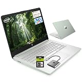 HP 14 Student-Laptop Back to School, Quad-Core Processor (Up to 3.6GHz) 8GB RAM 256GB Storage(128GB UFS + 128GB SD Card) Laptops for Student with 1-Year Office 365 Copilot AI Win11, Willow Green
