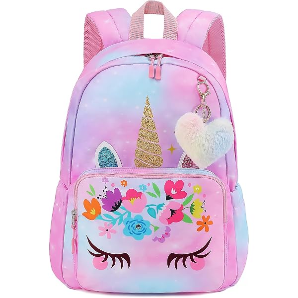 KFBE Unicorn Kids Backpack - Toddler & Preschool Bookbag For Boys & Girls - View #10