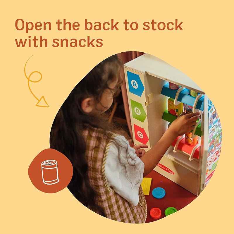 - Máquina Expendedora de Madera con 16 Piezas: Comida de Juguete, Monedas y Tarjeta - 6073586 - Juguetes Niños 3 años + - Regalo Niño 3 años + - Montessori