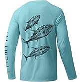 Palmyth Fishing Shirts for Men Long Sleeve UPF 50+ T Shirt Sun Protection Tee UV T-Shirts
