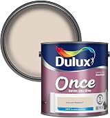 Dulux Once Matt Emulsion Paint Natural Hessian 2.5L Interior Walls Ceilings One