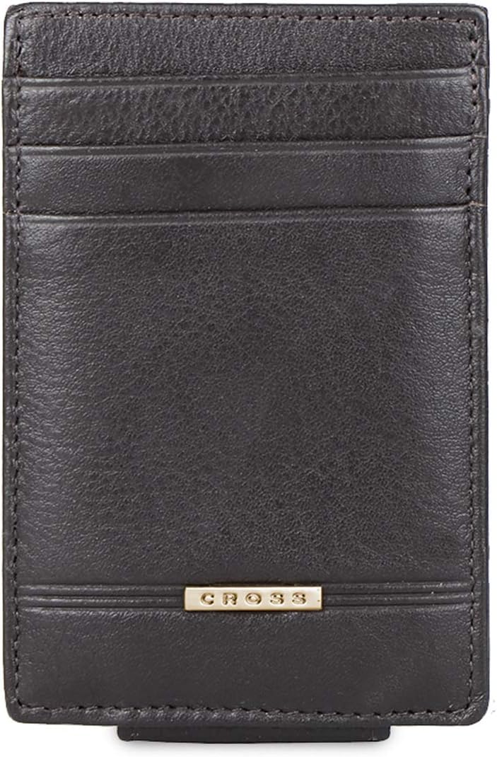 Cross Classic Century Men's Genuine Leather Money Clip - Oak Brown