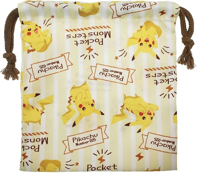 Amazon Co Jp ポケットモンスター 巾着袋 きんちゃくポーチ S ピカチュウ ポケモン ホーム キッチン