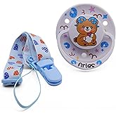 ScribbleHourglass Big Shield Adult Pacifiers for Sleep: Pacifier for Adult with Paci Clips Aries