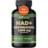 Gade Nutrition NAD Supplement with Resveratrol | Nicotinamide Plus in Capsules Made in USA | Antioxidant Healthy Aging Supplement