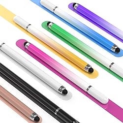 YaCeSyn 8 Pcs Universal 2 in 1 Stylus Pens for