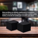 Hostelnovo Black Napkins Pack 600 Black Disposable 10x10 cm 20x20 cm view 7