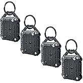 Dovick- Waterproof Airtag Keychain Holder Case 4 Pack,Screw Full Cover Compatible with Apple Air Tag Tracker Key Ring