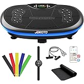 JOROTO 4D Vibration Plate Exercise Machine, 3-Motor App-Controlled High-Intensity Adjustable Speed Vibration Plate for Weight Loss & Lymphatic Drainage, Whole Body Shaker Workout Equipment for Women