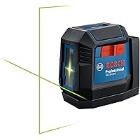 Bosch GLL50-20G 65ft Green-Beam Cross-Line Laser with VisiMax Technology, Self-Leveling, with Magnetic Mount