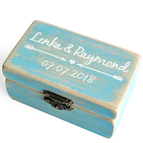 Amazon Com Lovehandmade Custom Rustic Wedding Ring Box
