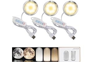 3DZWMAN LED Lamp Kit 001 Three Colors for Bambu Lab Makerworld 3D Printed DIY Hardware Model Spare Parts 5V USB Powered, 3000K Warm Light (3)