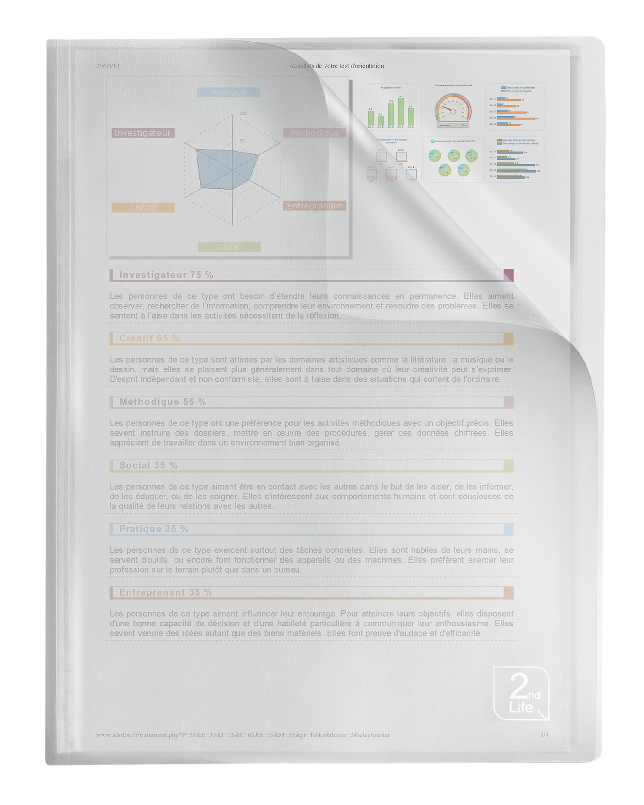 Elba 2nd Life Recycled Cover Document Holder * A4, Clear Polypropylene 80 vues