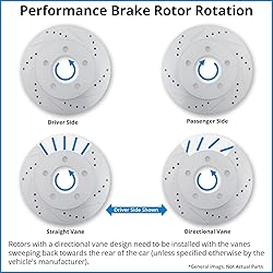 TRQ Front and Rear Performance Brake Pad & Rotor