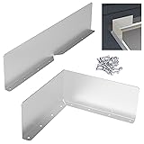 2 Pcs Gutter Valley Splash Guards,Rain Gutter