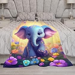 citari Elephant Blanket Elephant Gifts for Girls