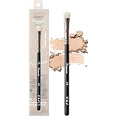 Piccasso 239 Eyeshadow Brush – Korean Eye Makeup Brush with Soft Goat Hair Bristles, Flat and Rounded Shape for Smooth Base Application and Blending, Essential Eye Shadow Brush for Daily Makeup