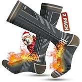 Rahhint Alpaca Wool Winter Warm Ski Socks for Men Women Cold Weather Compression Thermal Socks 2 Pairs for Snowboard Hiking