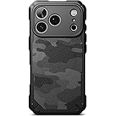 Ringke Rugged Gear for iPhone 17 Pro Max Case [Oil & Dirt Resistant] Prevents Oily Smudges Non-Slip Enhanced Grip Protective Cover Precise Cutouts for Camera - Camo Black