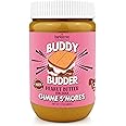 BUDDY BUDDER Gimme S'Mores, 100% Natural Dog Peanut Butter, Healthy Peanut Butter Dog Treats, Stuff in Toy, Dog Pill Pocket, Made in USA, (17 oz Jars)
