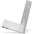 DCT Engineer Square - Precision Square Machinist Square Set, Woodworking Square Steel Square 4 Inches Small Square