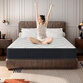 AYJOIR 10 Inch Full Hybrid Mattress in a Box, Medium Firm Memory Foam | Hybrid Bed Mattress with Pressure Relief and Motion Isolation, Comfort Memory Foam Layers for Supportive Sleep
