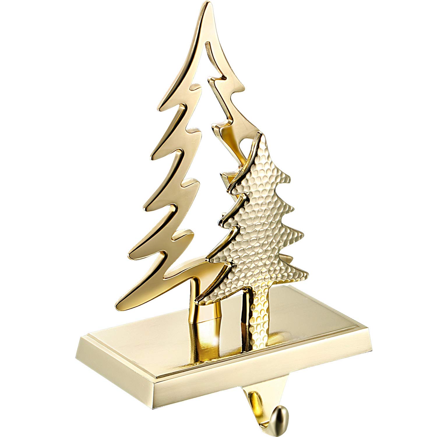 Photo 1 of *MINOR DAMAGE - USED*
Christmas Stocking Holders Mantle Fireplace Stocking Hanger Metal Gift Stocking Hook for Christmas Decoration (Christmas Tree)